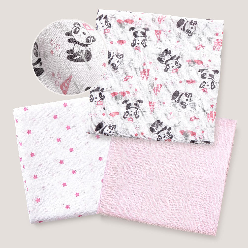 GASAS 80X80 MOD PANDA PACK 3 ROSA