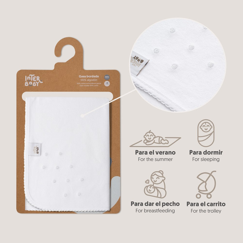 GASA BORDADA MOD BODOQUE BLANCO