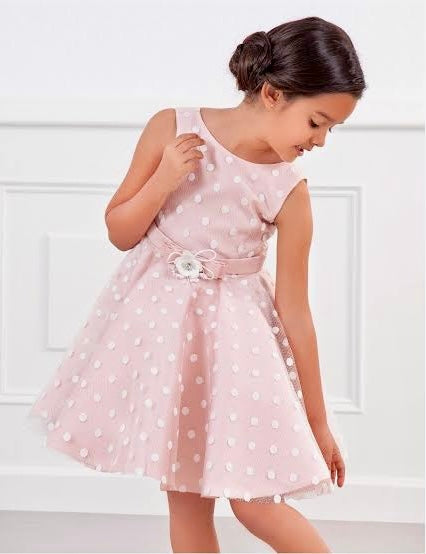 Vestido de tul con topos