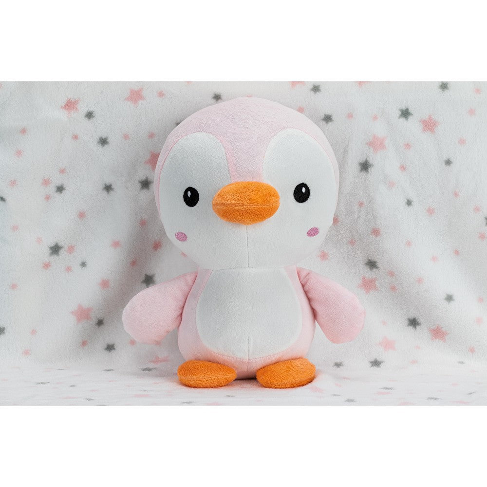 PELUCHE+MANTA MOD PINGUINO ROSA