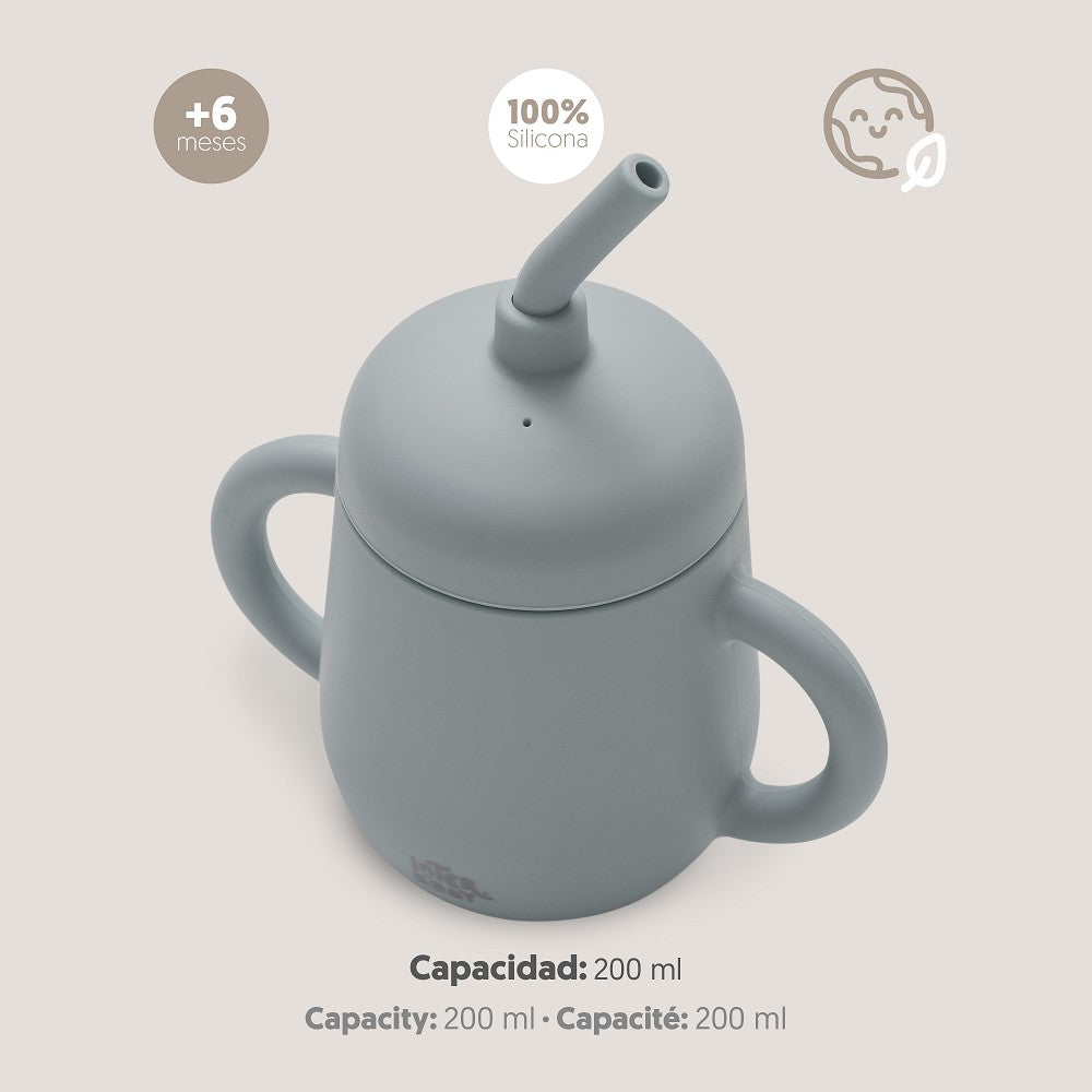 VASO ANTIDERRAME DE SILICONA GRIS