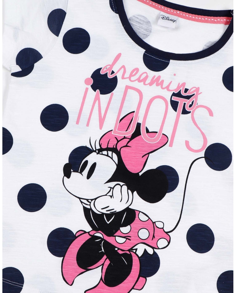 Pijama niña Minnie estampado lunares.